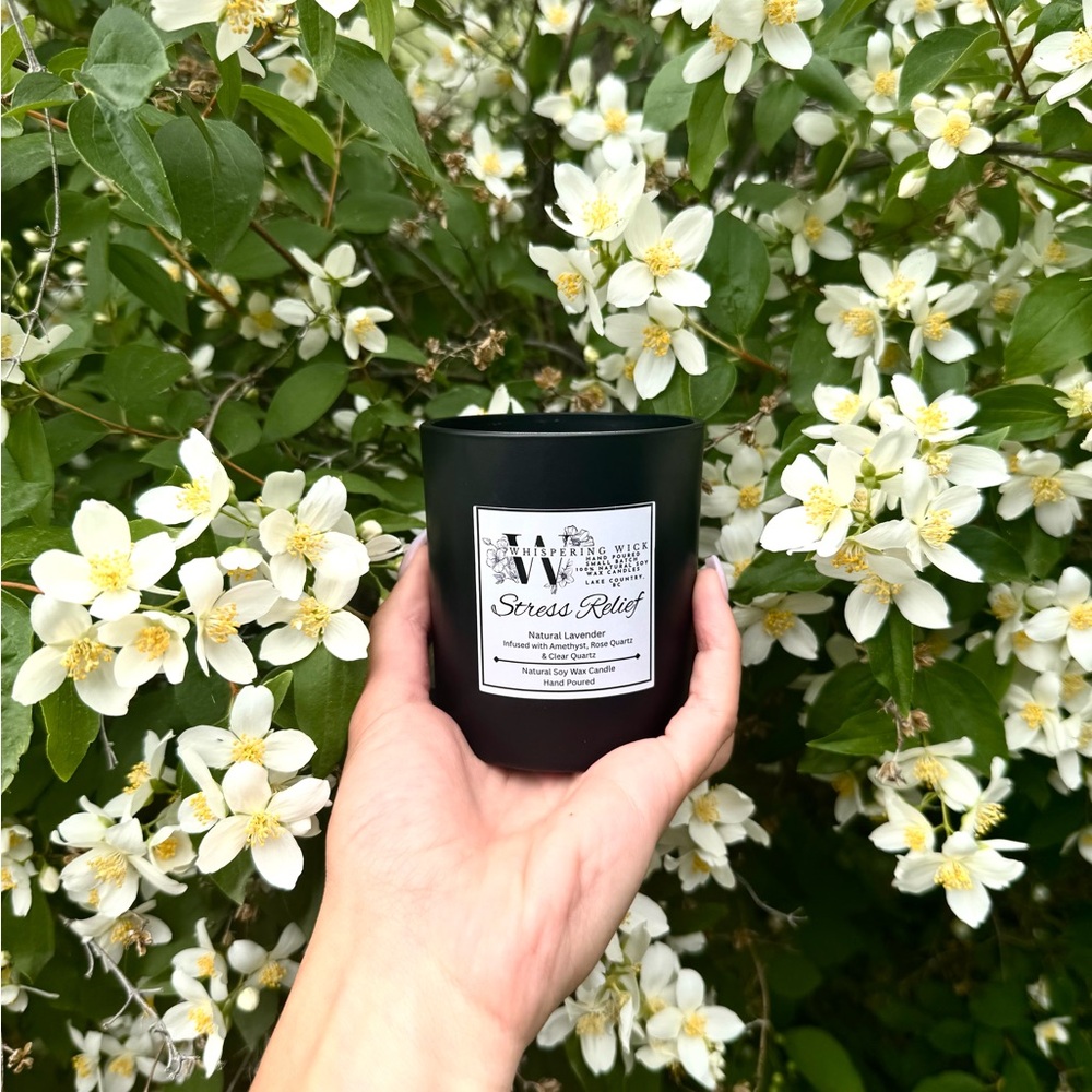 Stress Relief Crystal Aromatherapy Candle
